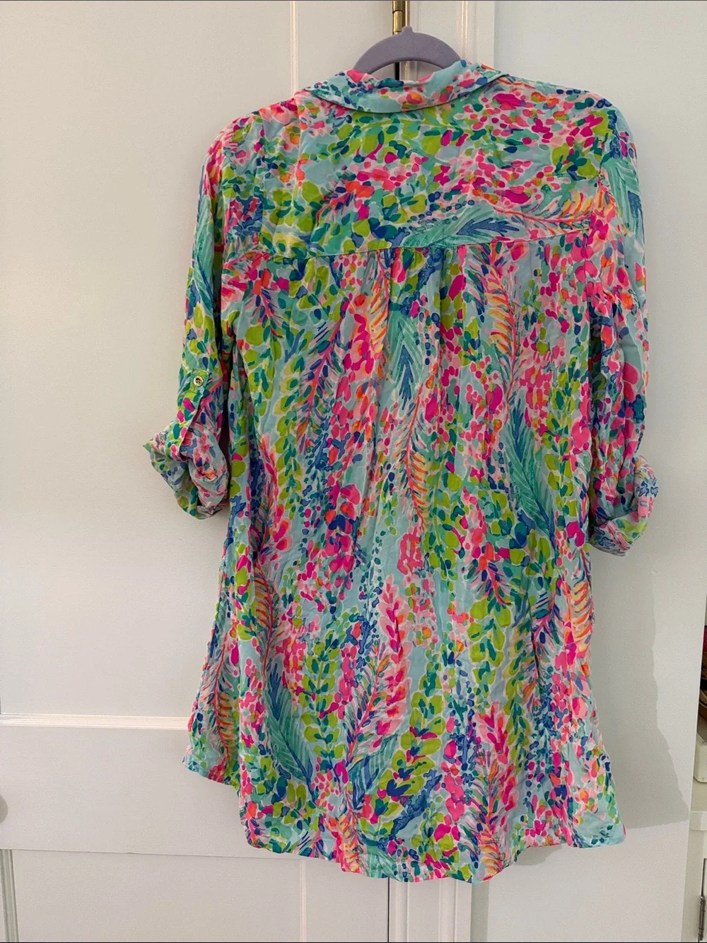 Lilly Pulitzer Neon Floral Cover Up - Picture 4 of 6